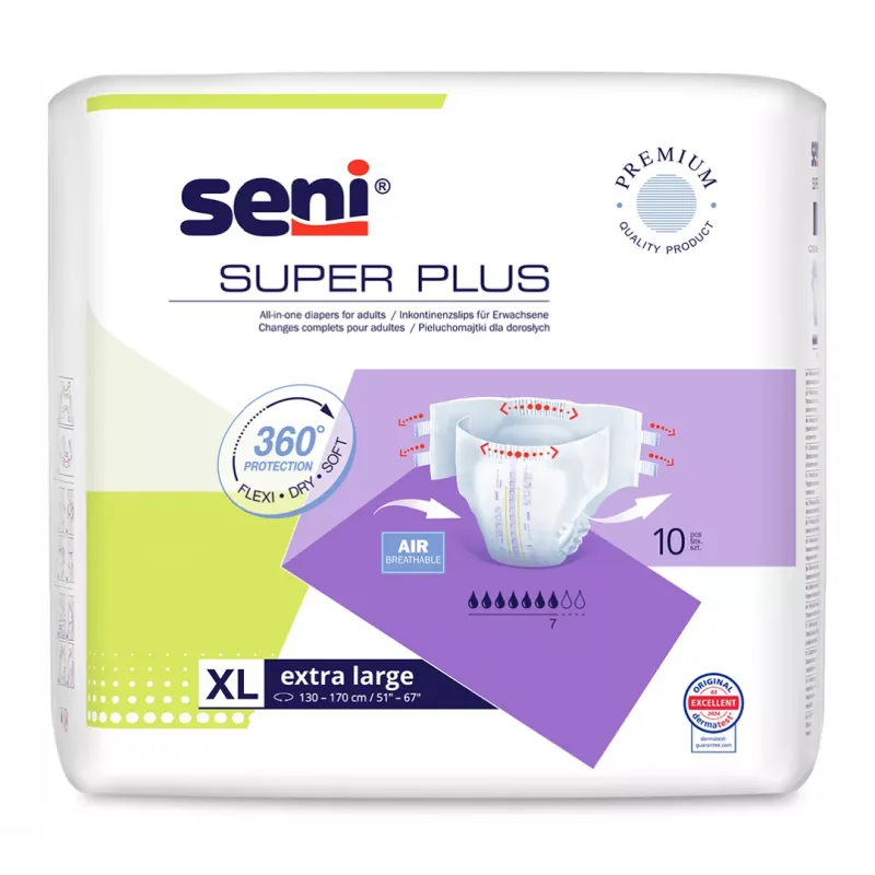 Scutece Super Plus Extra Large, 10 bucati, Seni — preț și oferte