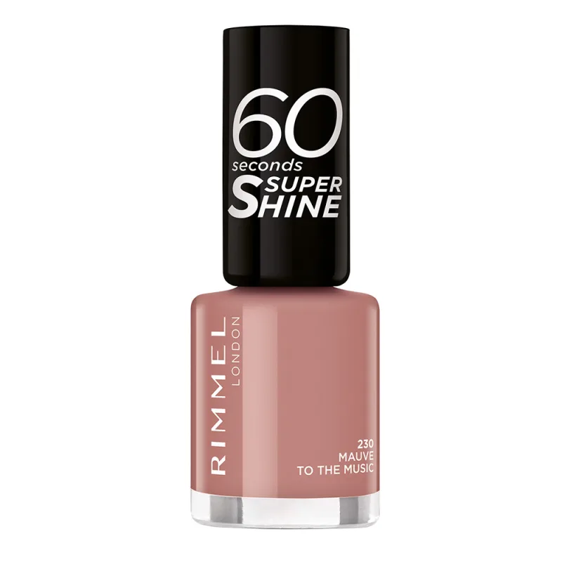 Lac de unghii 60 Seconds Super Shine 230 Mauve To The Music, 8ml, Rimmel London — preț și oferte