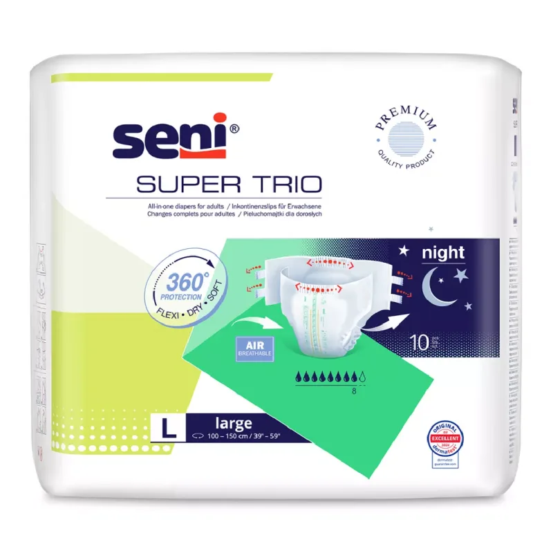 Scutece Super Trio Large, 10 bucati, Seni — preț și oferte