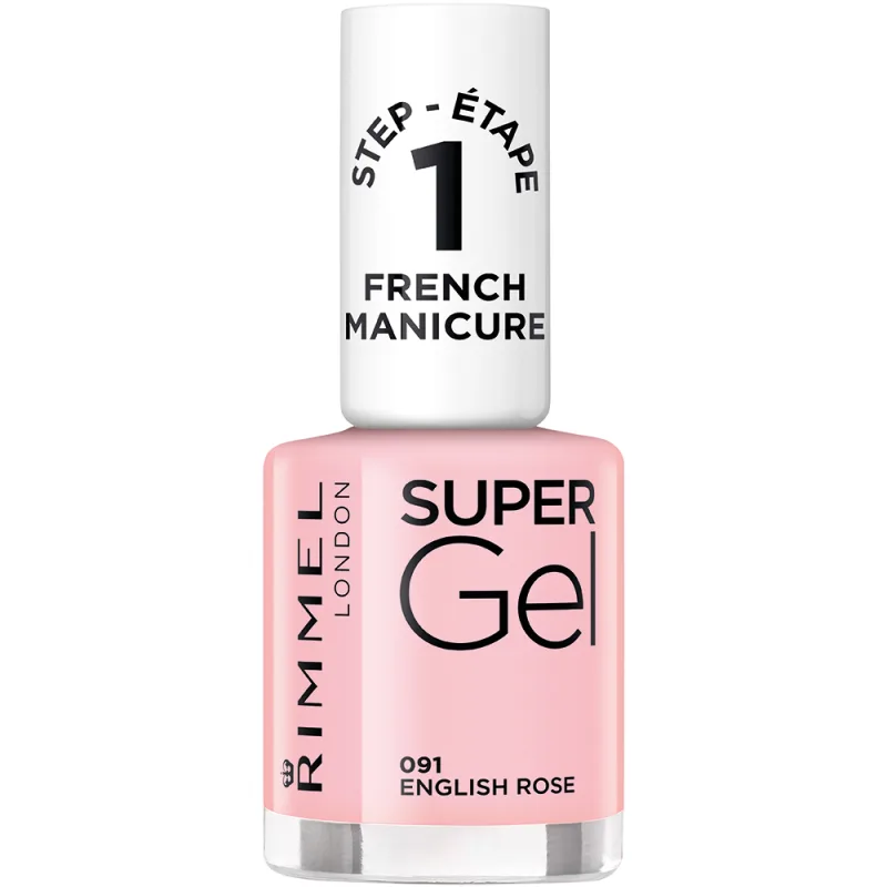 Lac de unghii Super Gel French Manicure 091 English Rose, 12ml, Rimmel London — preț și oferte
