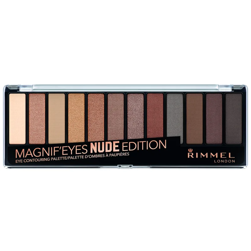 Paleta de farduri Magnif'Eyes 001 Nude Edition, 14.2g, Rimmel London — preț și oferte