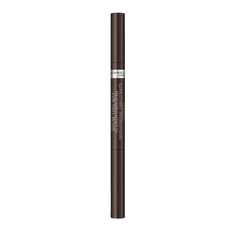 Creion pentru sprancene automatic Brow This Way 2-in-1 003 Dark, 0.25g, Rimmel London — preț și oferte