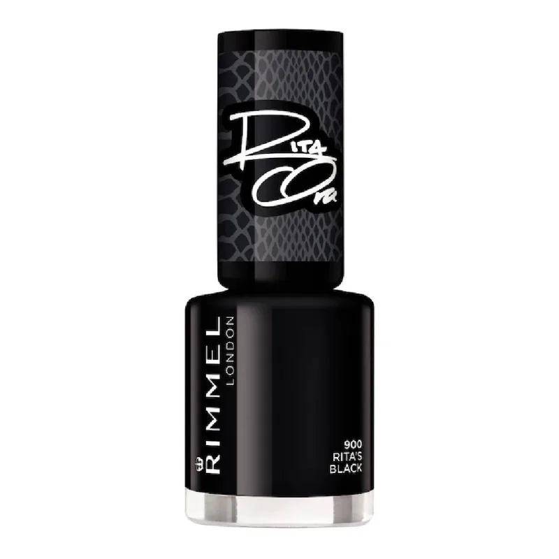 Lac de unghii 60 Seconds Super Shine Rita Ora 900 Rita's Black, 8ml, Rimmel London — preț și oferte