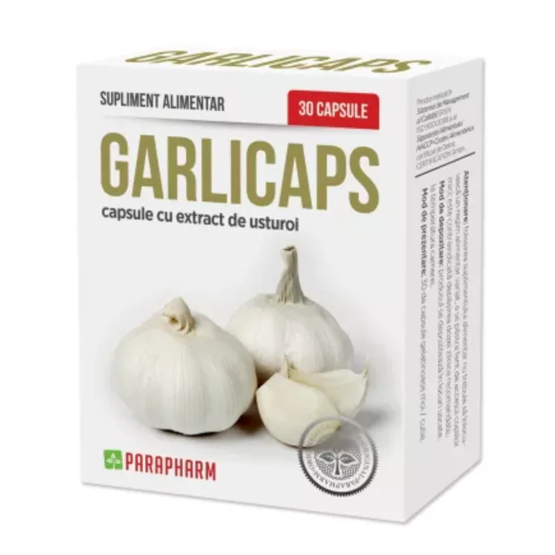 Garlicaps, 30 capsule, Parapharm — preț și oferte