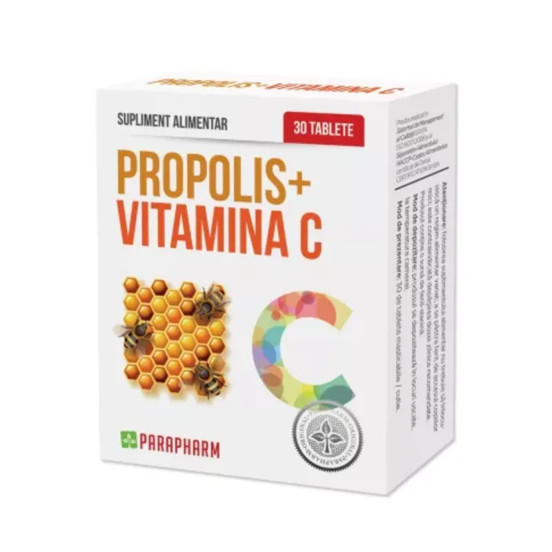 Propolis + Vitamina C, 30 tablete, Parapharm — preț și oferte