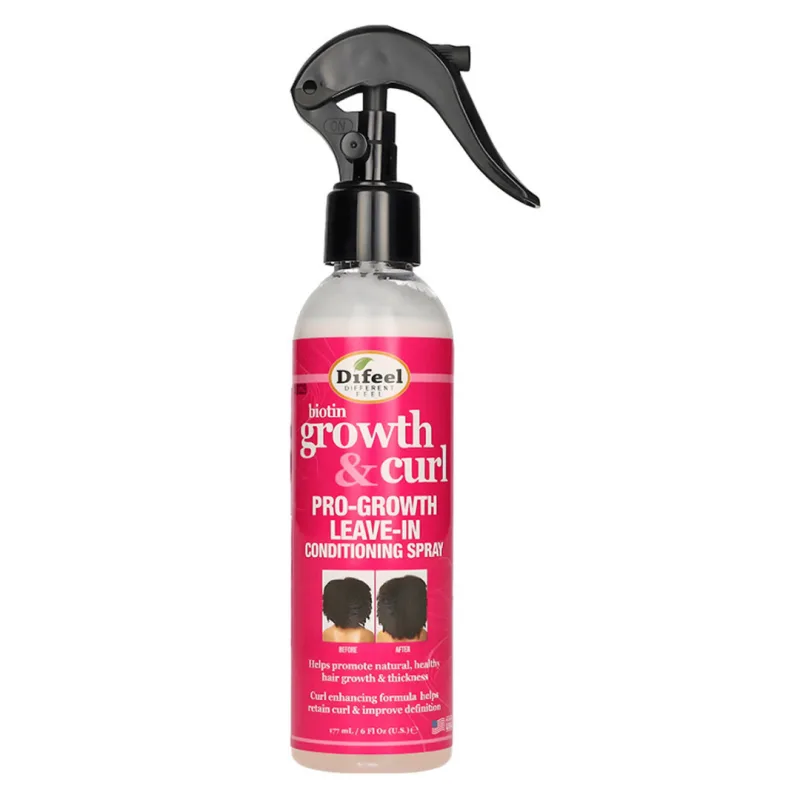 Spray leave-in cu biotina pentru par cret, 177ml,  Difeel — preț și oferte