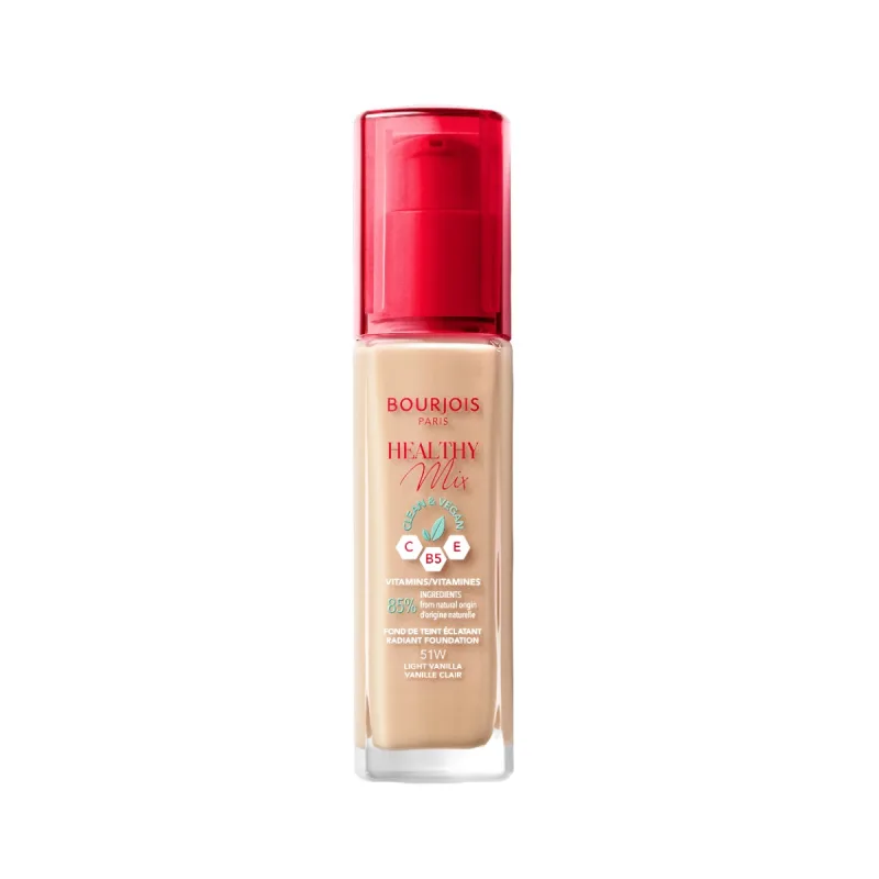 Fond de ten Healthy Mix 51 Light Vanilla, 30ml, Bourjois Bourjois Paris — preț și oferte
