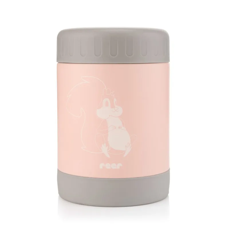 Cutie termica de mancare din otel inoxidabil Colour Design Roz, 300ml, Reer — preț și oferte