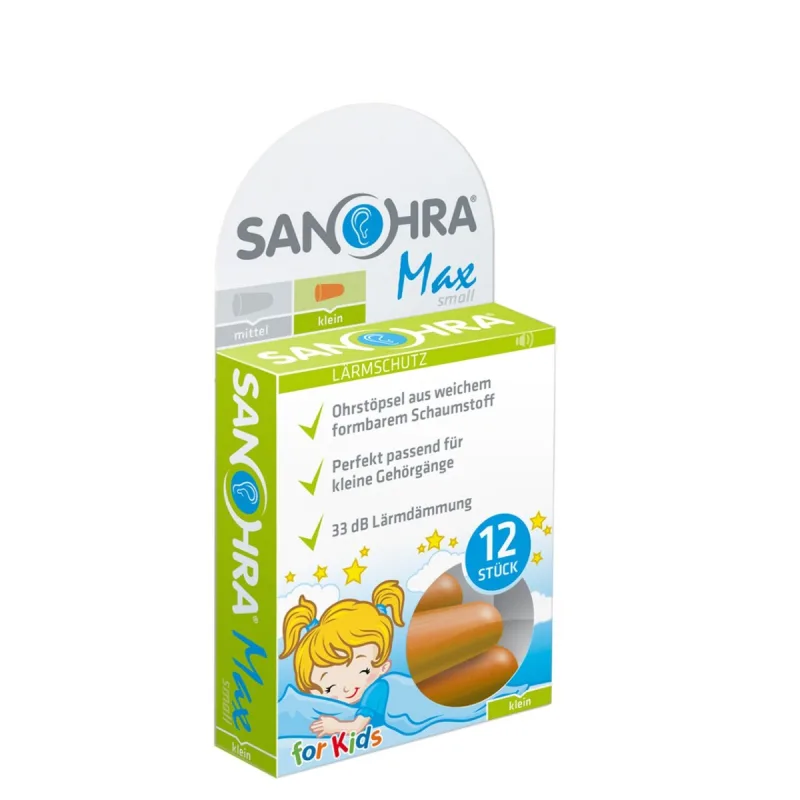Dopuri pentru protectia auzului pentru +3 ani Max Kids, 12 bucati, Sanhora Sanohra — preț și oferte