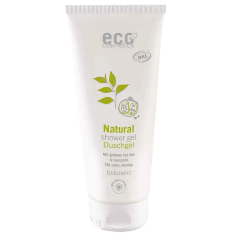 Gel de dus natural cu rodie si ceai verde, 200ml, Eco Cosmetics — preț și oferte