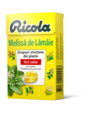 Dropsuri din plante Lemon Mint, 40g, Ricola