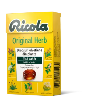 Dropsuri din plante Original Herbs, 40g, Ricola