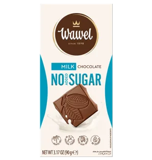 Ciocolata cu lapte fara zahar adaugat, 90g, Wawel