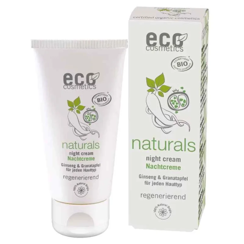 Crema bio de noapte cu gingseng si rodie, 50ml, Eco Cosmetics — preț și oferte