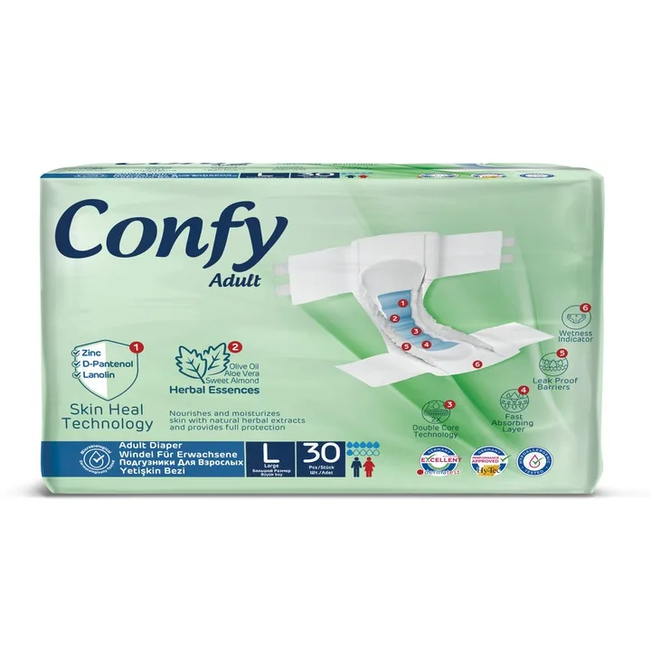 Scutece pentru adulti Jumbo Marime L, 30 bucati, Confy — preț și oferte