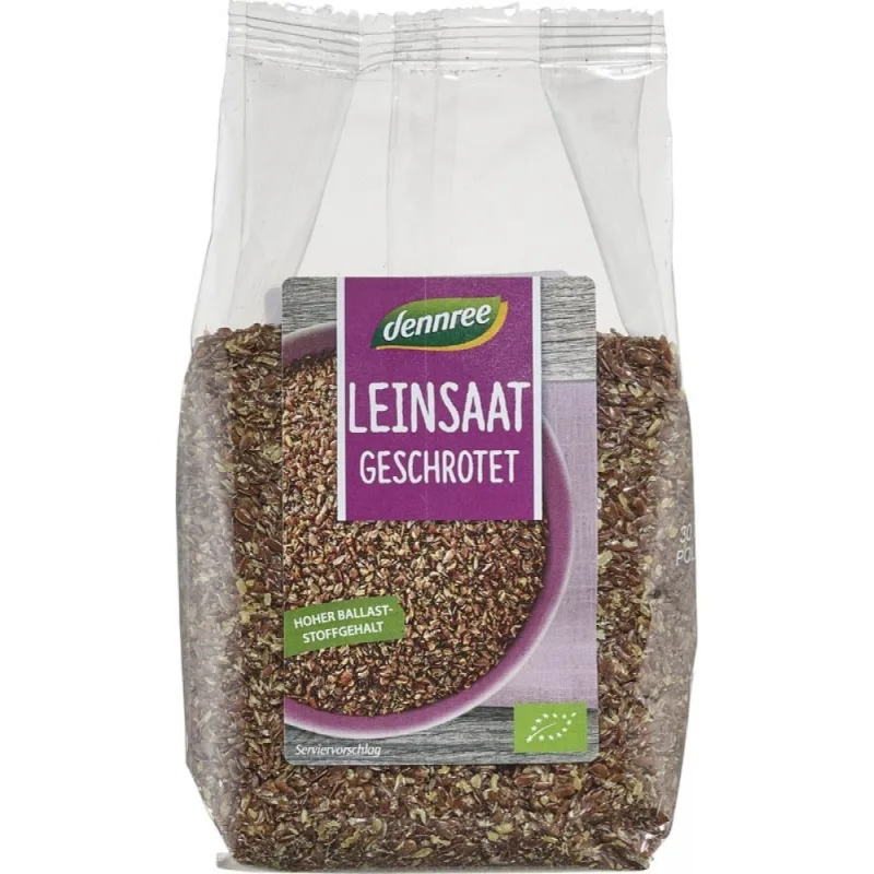 Seminte de in eco zdrobite, 200g, Dennree — preț și oferte