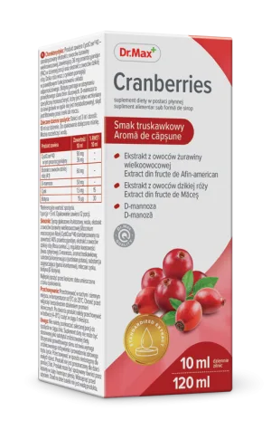 Dr. Max Sirop cranberries, 120ml