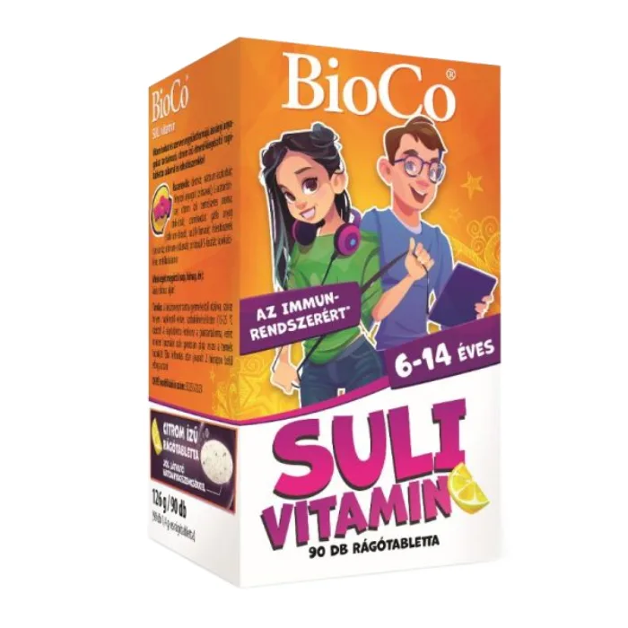 Vitamine pentru scolari, 90 tablete masticabile, BioCo — preț și oferte