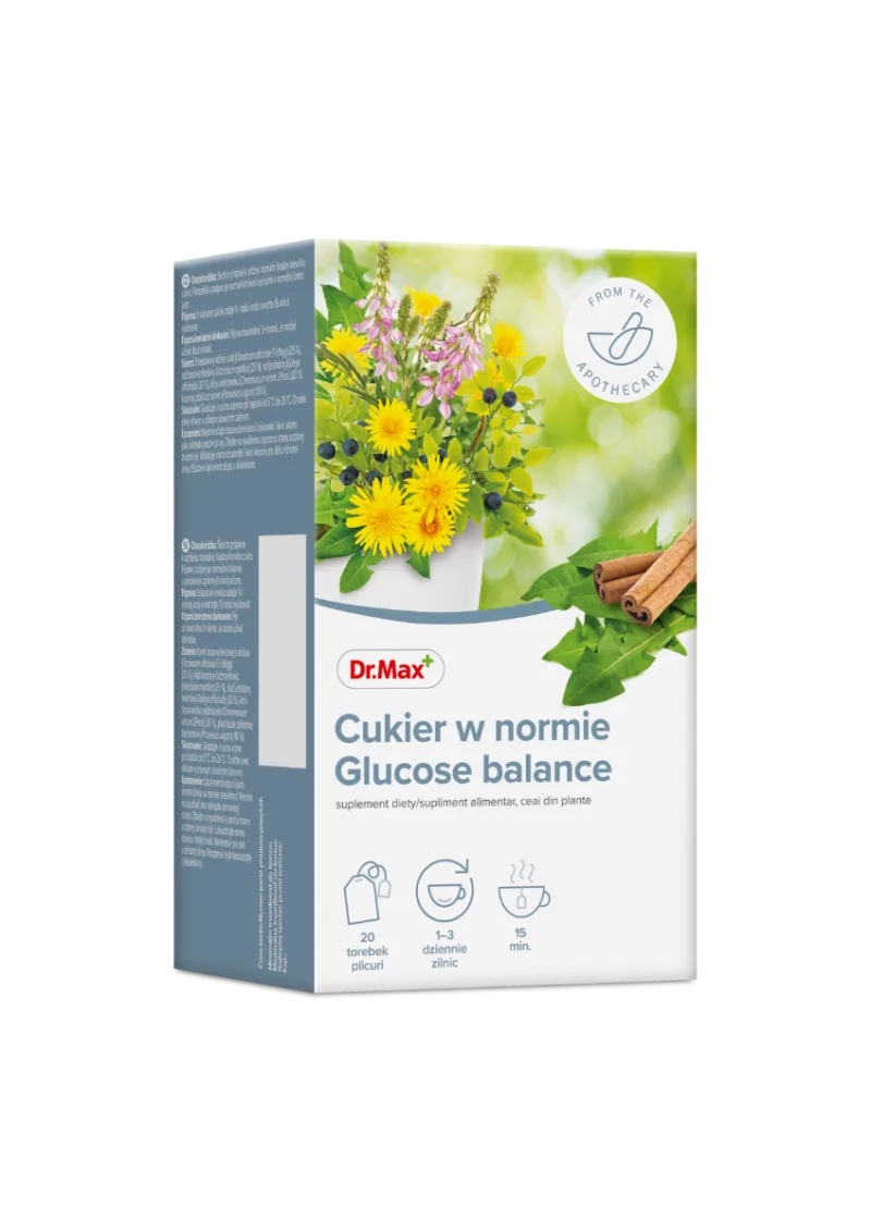 Dr. Max Ceai Glucose balance, 20 plicuri — preț și oferte