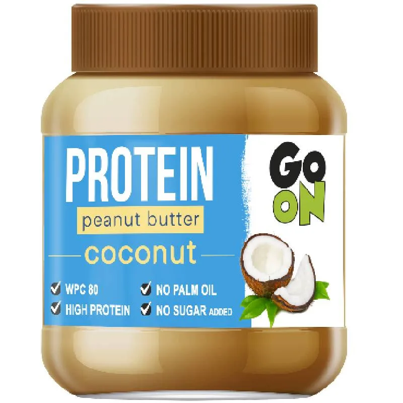 Crema de arahide cu proteine si nuca de cocos Go On, 350g, Sante — preț și oferte