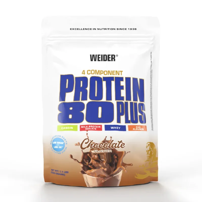 Pudra proteica cu aroma de Chocolate Protein 80+, 500g, Weider — preț și oferte