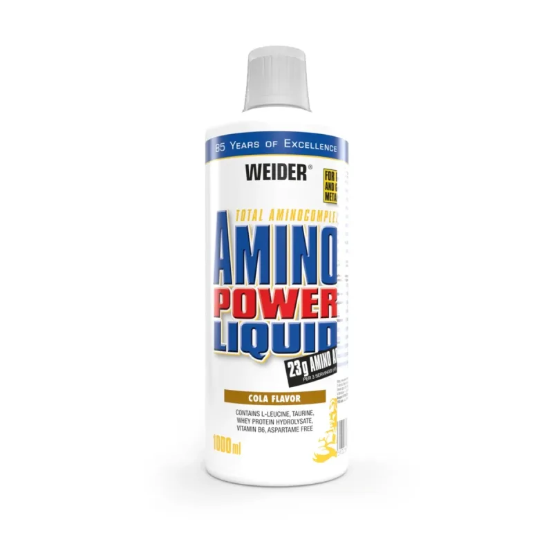 Aminoacizi lichizi cu aroma de cola Amino Power Liquid, 1000ml, Weider — preț și oferte
