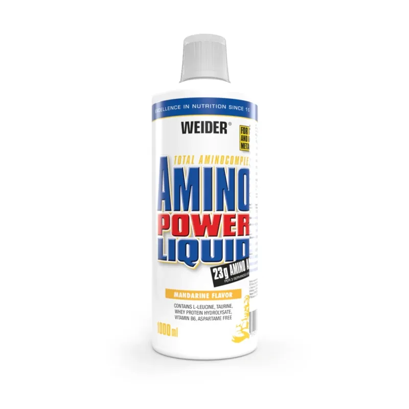 Aminoacizi lichizi cu aroma de mandarine Amino Power Liquid, 1000ml, Weider — preț și oferte