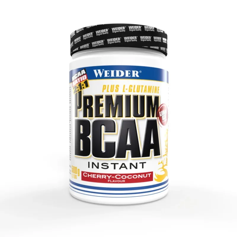Aminoacizi pulbere cu aroma de cherry-coconut Premium BCAA Instant, 500g, Weider — preț și oferte