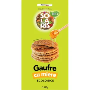 Gaufre Bio cu miere, 175g, Solaris