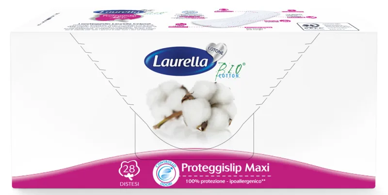 Protej Slip subtire Maxi din bumbac organic 2 picaturi Bio Cotton, 28 bucati, Laurella — preț și oferte