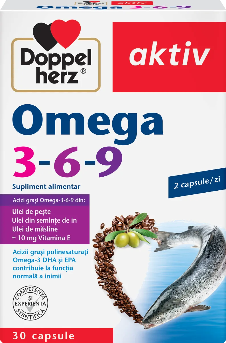 Omega 3-6-9, 30 capsule, Doppelherz — preț și oferte