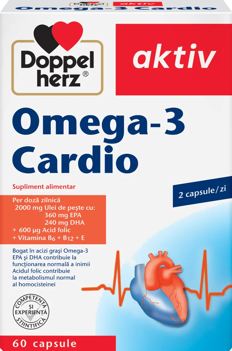 Omega-3 Cardio, 60 capsule, Doppelherz — preț și oferte