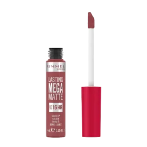 Ruj lichid Lasting Mega Matte 210 Rose & Shine, 7.4ml, Rimmel London ​