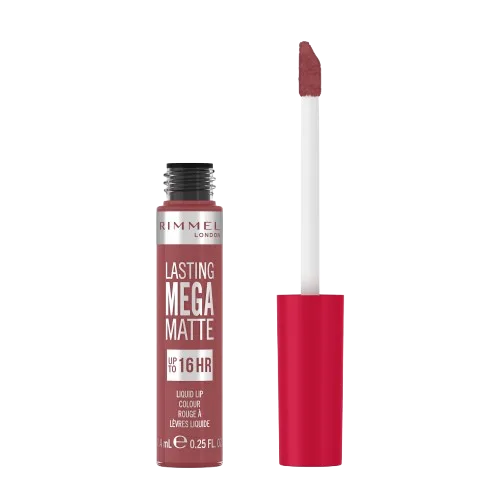 Ruj lichid Lasting Mega Matte 210 Rose & Shine, 7.4ml, Rimmel London ​ — preț și oferte