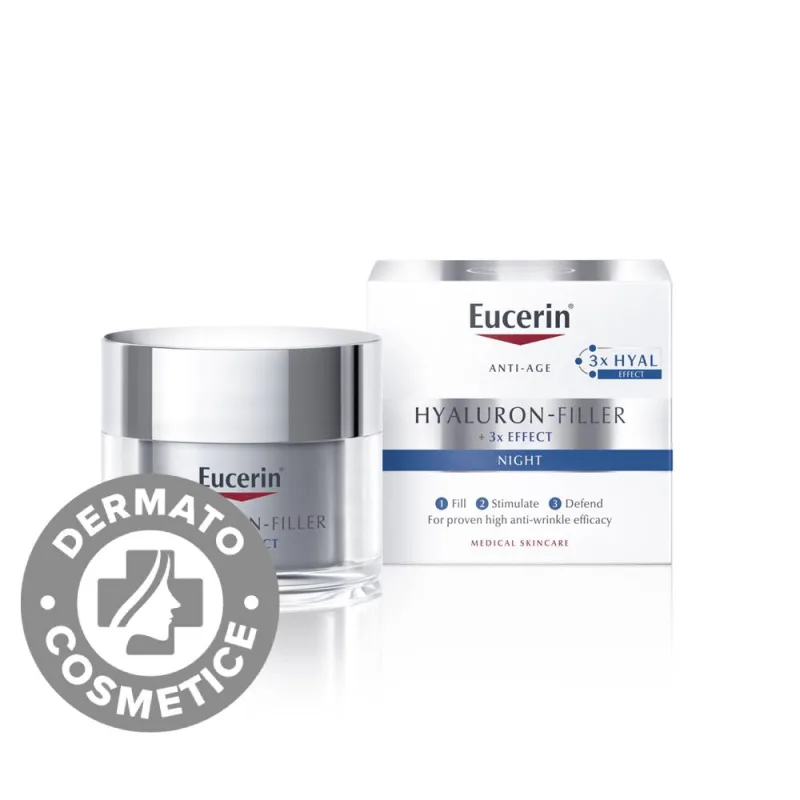 Crema de noapte antirid Hyaluron-Filler, 50ml, Eucerin — preț și oferte