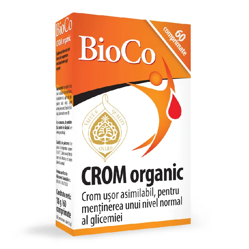 Crom Organic, 60 comprimate, BioCo — preț și oferte
