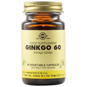 Ginkgo Biloba 60, 60 capsule, Solgar