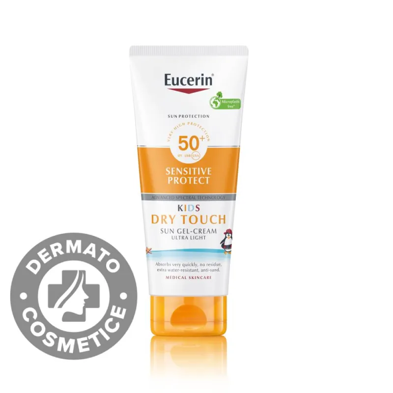 Lotiune cu protectie solara Sun Dry Touch pentru copii cu SPF50+, 200ml, Eucerin — preț și oferte