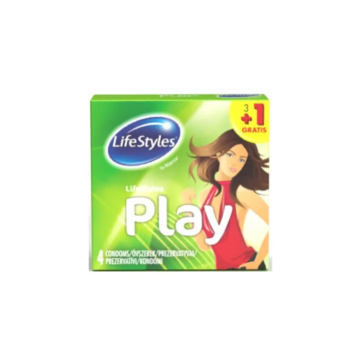 Prezervative Play, 3+1 bucati, LifeStyles — preț și oferte