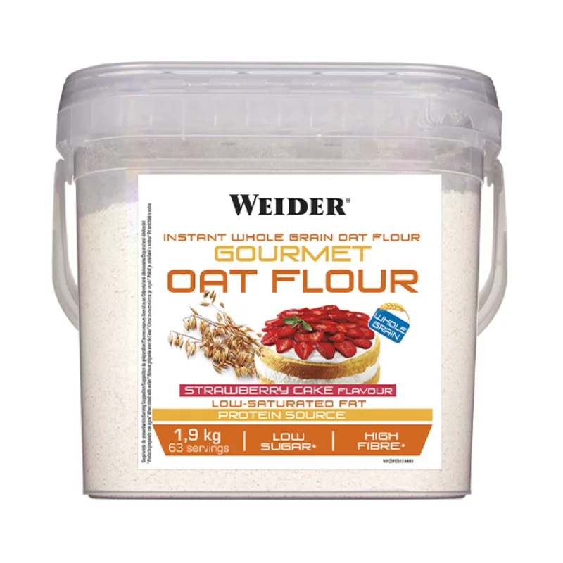Faina de ovaz cu aroma de strawberry cake Gourmet Oat Flour, 1900g, Weider — preț și oferte