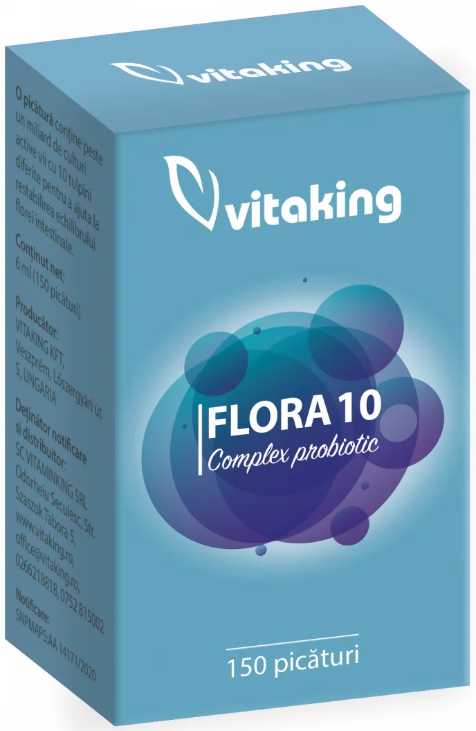 Complex Probiotic cu 10 tipuri de bacterii, 6ml, Vitaking — preț și oferte