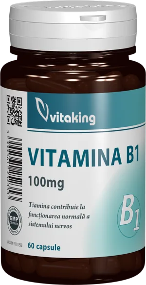 Vitamina B1 Tiamina 100mg, 60 capsule, Vitaking