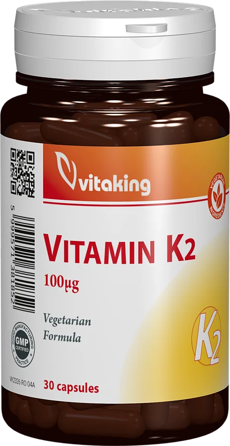 Vitamina K2 naturala 100μg, 30 capsule, Vitaking — preț și oferte
