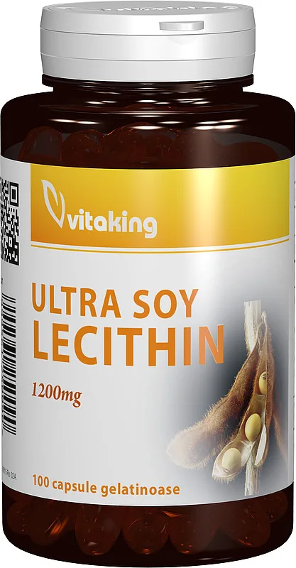 Lecitina Forte 1200mg, 100 capsule, Vitaking — preț și oferte