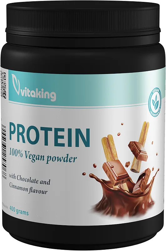 Proteina vegetala cu gust de scortisoara si ciocolata, 400g, Vitaking — preț și oferte