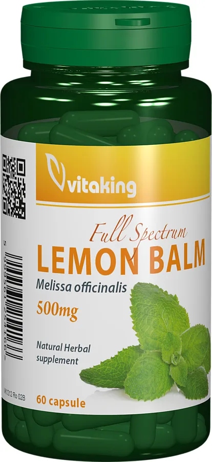 Roinita Lemon Balm 500mg, 60 capsule, Vitaking — preț și oferte