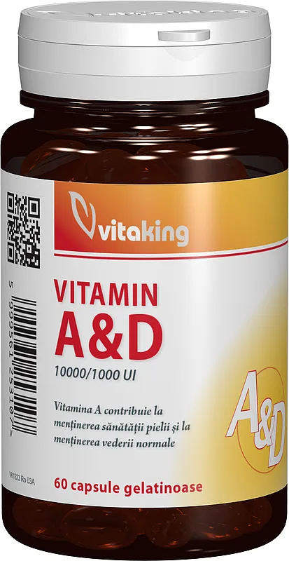 Vitamina A si D, 60 capsule gelatinoase, Vitaking — preț și oferte