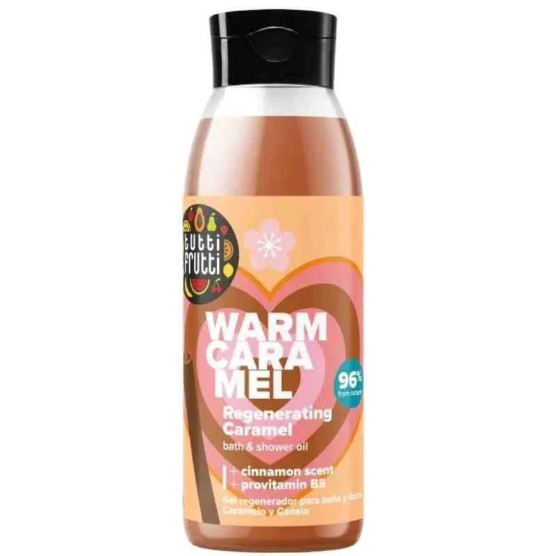 Ulei regenerant pentru baie cu caramel si scortisoara Tutti Frutti, 400ml, Farmona — preț și oferte