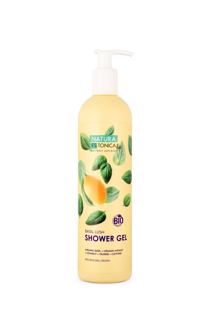 Gel de dus natural Basil Lush, 400ml, Natura Estonica — preț și oferte