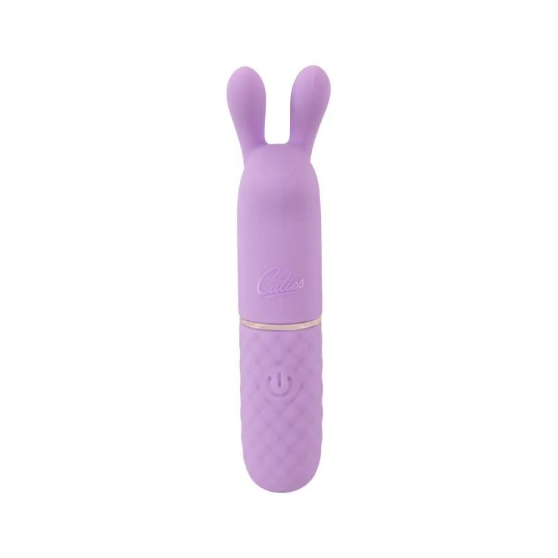 Mini vibrator iepuras cu 10 moduri de vibratie mov, 1 bucata, Cuties — preț și oferte